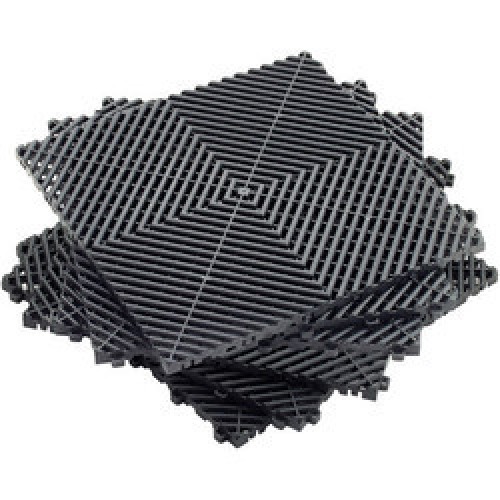  MFB1 Black PP Modular Black Tiles (Set of 6)
