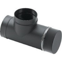 6" 90° Tee Flue Pipe With Soot Box