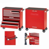 CBB311DF 11 Drawer Mobile Cabinet With Front Cover - Red